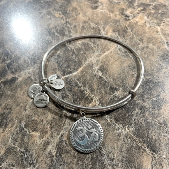 Alex & Ani Silver 2 Bracelet Bangle Set Retired - Picture 5 of 10